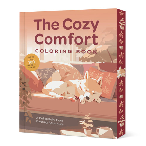 The Cozy Comfort Coloring Book: A Calming Coloring Adventure - More Than 100 Pages to Color! (Chartwell Deluxe Spredges Editions) book cover by Editors of Chartwell Books