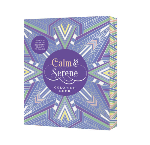 Calm & Serene Coloring Book: Over 150 Pages of Inspiring Beauty to Color with Beautiful Sprayed Edges (Chartwell Deluxe Spredges Editions) book cover by Editors of Chartwell Books