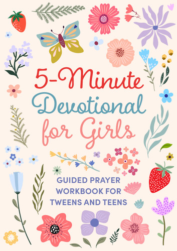 5-Minute Devotional for Girls: Guided Prayer Workbook for Tweens and Teens book cover by KJ Bannan