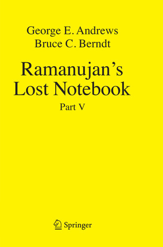 Ramanujan's Lost Notebook: Part V book cover by George E. Andrews, Bruce C. Berndt