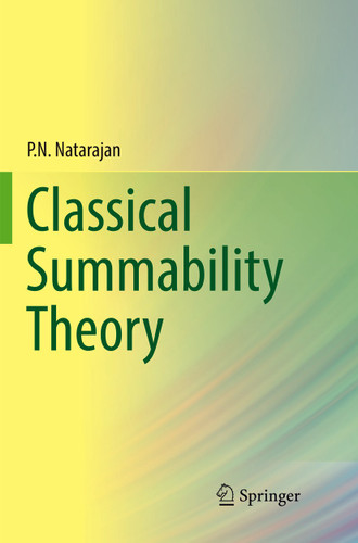 Classical Summability Theory book cover by P.N. Natarajan