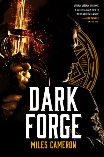 Dark Forge (Masters & Mages #2) book cover by Miles Cameron
