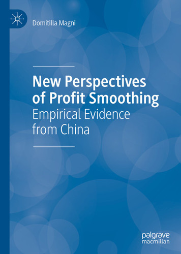 New Perspectives of Profit Smoothing: Empirical Evidence from China book cover by Domitilla Magni