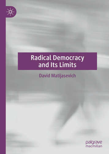 Radical Democracy and Its Limits book cover by David Matijasevich