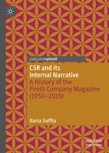 CSR and its Internal Narrative: A History of the Pirelli Company Magazine (1950-2019) (Palgrave Debates in Business History) book cover by Ilaria Suffia