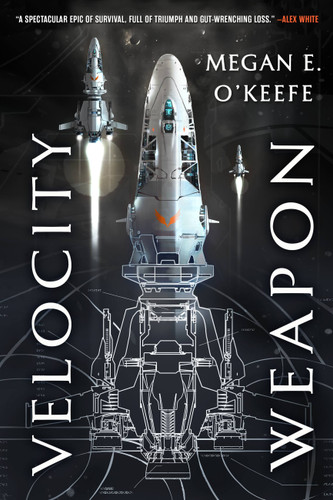 Velocity Weapon (The Protectorate #1) book cover by Megan E. O'Keefe
