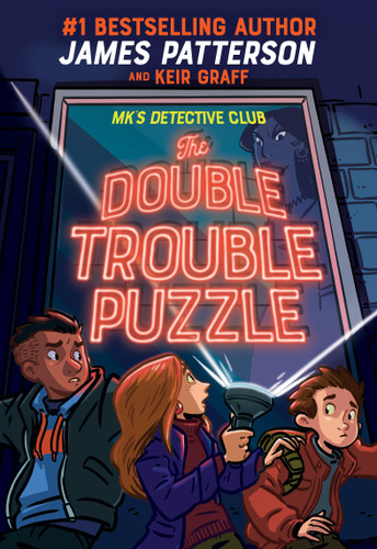 MK's Detective Club: The Double Trouble Puzzle (MK's Detective Club) book cover by James Patterson, Keir Graff