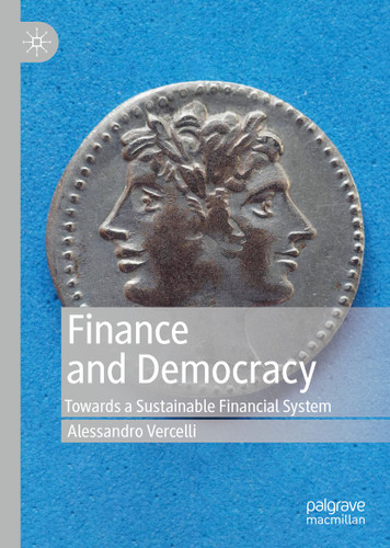 Finance and Democracy: Towards a Sustainable Financial System book cover by Alessandro Vercelli