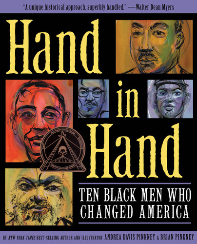Hand in Hand: Ten Black Men Who Changed America (Coretta Scott King Author Award Winner) book cover by Andrea Pinkney