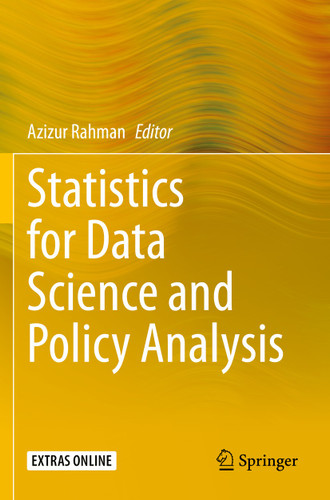 Statistics for Data Science and Policy Analysis book cover by 