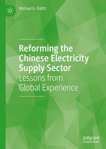 Reforming the Chinese Electricity Supply Sector: Lessons from Global Experience book cover by Michael G. Pollitt