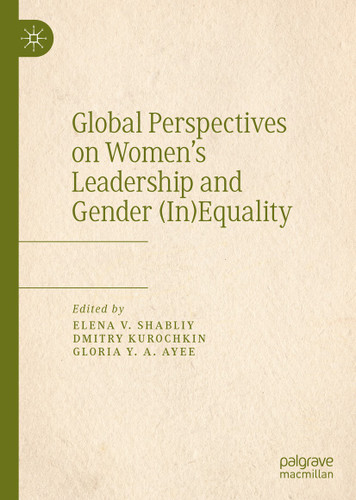 Global Perspectives on Women’s Leadership and Gender (In)Equality book cover by 