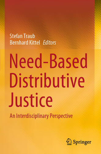 Need-Based Distributive Justice: An Interdisciplinary Perspective book cover by 