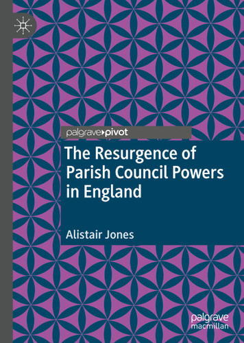 The Resurgence of Parish Council Powers in England book cover by Alistair Jones