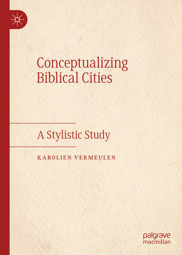 Conceptualizing Biblical Cities: A Stylistic Study book cover by Karolien Vermeulen