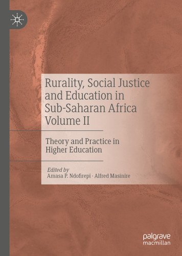 Rurality, Social Justice and Education in Sub-Saharan Africa Volume II: Theory and Practice in Higher Education book cover by 