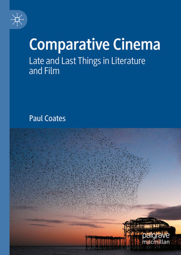 Comparative Cinema: Late and Last Things in Literature and Film book cover by Paul Coates