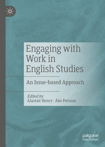 Engaging with Work in English Studies: An Issue-based Approach book cover by 