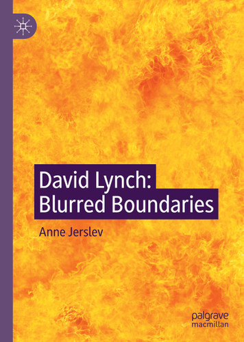 David Lynch: Blurred Boundaries book cover by Anne Jerslev