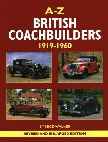 A-Z British Coachbuilders: 1919-1960 book cover by Nick Walker