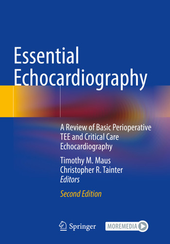 Essential Echocardiography: A Review of Basic Perioperative TEE and Critical Care Echocardiography book cover by 