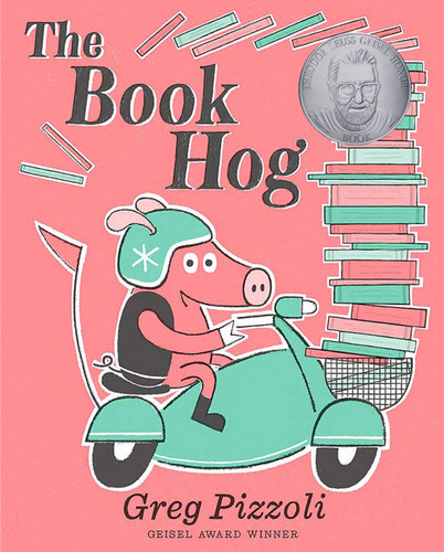 The Book Hog book cover by Greg Pizzoli