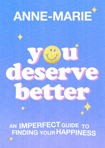 You Deserve Better book cover by Anne-Marie