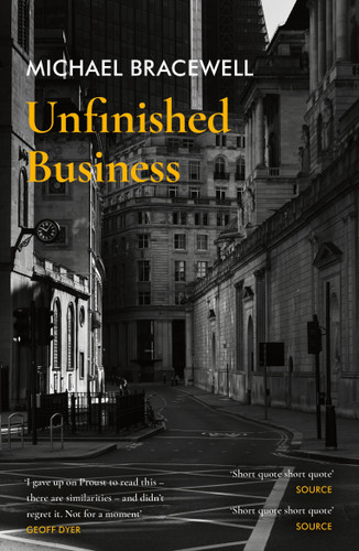 Unfinished Business book cover by Michael Bracewell