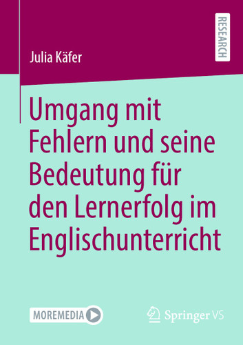 Umgang mit Fehlern und seine Bedeutung für den Lernerfolg im Englischunterricht book cover by Julia Käfer
