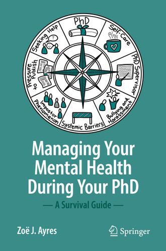 Managing your Mental Health during your PhD: A Survival Guide book cover by Zoë J. Ayres