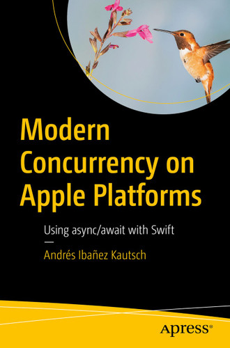 Modern Concurrency on Apple Platforms: Using async/await with Swift book cover by Andrés Ibañez Kautsch
