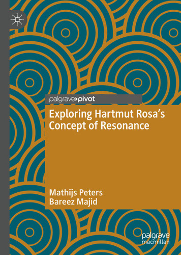 Exploring Hartmut Rosa's Concept of Resonance book cover by Mathijs Peters, Bareez Majid