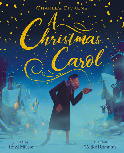 A Christmas Carol book cover by Tony Mitton