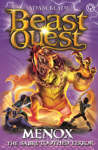 Beast Quest: Menox the Sabre-Toothed Terror: Series 22 Book 1 (Beast Quest) book cover by Adam Blade