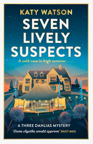 Seven Lively Suspects book cover by Katy Watson