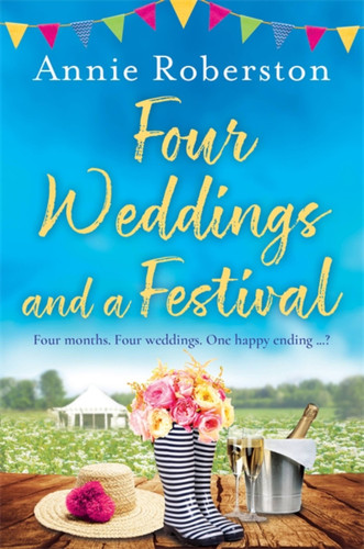 Four Weddings and a Festival book cover by Annie Robertson