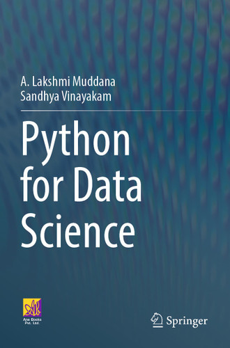 Python for Data Science book cover by A. Lakshmi Muddana, Sandhya Vinayakam