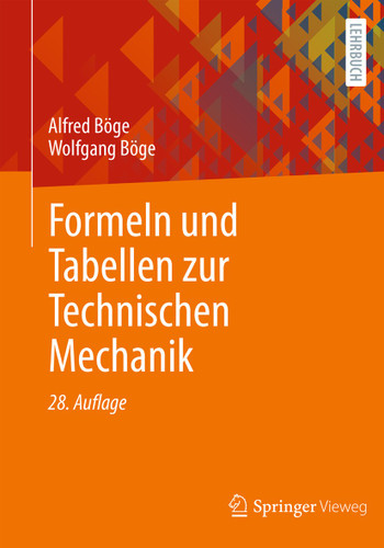 Formeln und Tabellen zur Technischen Mechanik book cover by Alfred Böge, Wolfgang Böge