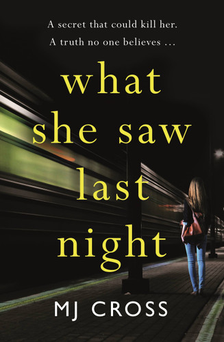 What She Saw Last Night book cover by MJ Cross