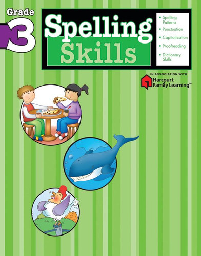 Spelling Skills: Grade 3 (Flash Kids Harcourt Family Learning) (Flash Kids Harcourt Family Learning) book cover by 
