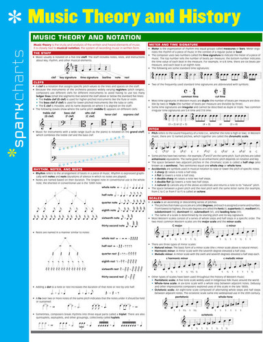 Music Theory and History SparkCharts (SparkCharts #45) book cover by SparkNotes