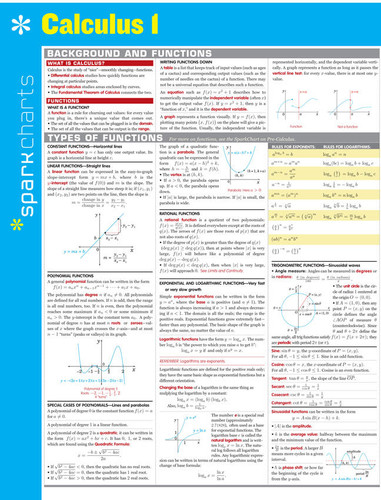 Calculus I SparkCharts (SparkCharts #7) book cover by SparkNotes