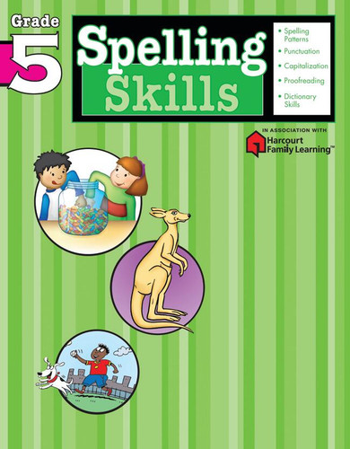Spelling Skills: Grade 5 (Flash Kids Harcourt Family Learning) (Flash Kids Harcourt Family Learning) book cover by 