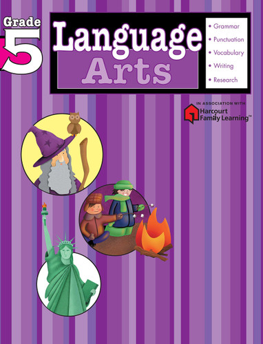 Language Arts: Grade 5 (Flash Kids Harcourt Family Learning) (Flash Kids Harcourt Family Learning) book cover by 