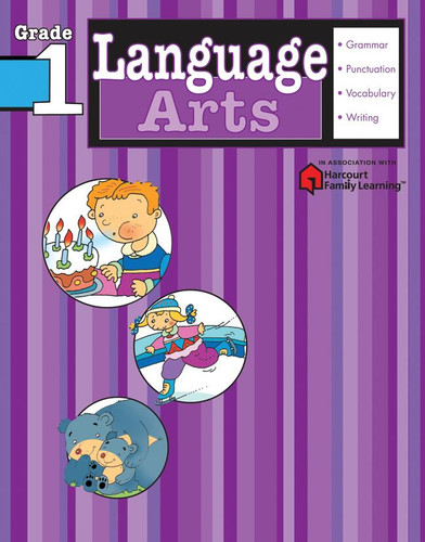 Language Arts: Grade 1 (Flash Kids Harcourt Family Learning) (Flash Kids Harcourt Family Learning) book cover by 