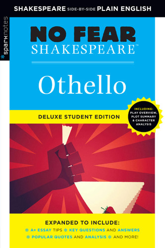 Othello: No Fear Shakespeare Deluxe Student Editions - Shakespeare Side-by-Side Plain English (No Fear Shakespeare) book cover by SparkNotes, William Shakespeare