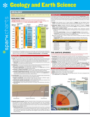 Geology and Earth Science SparkCharts (SparkCharts #25) book cover by SparkNotes