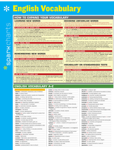 English Vocabulary SparkCharts (SparkCharts #15) book cover by SparkNotes