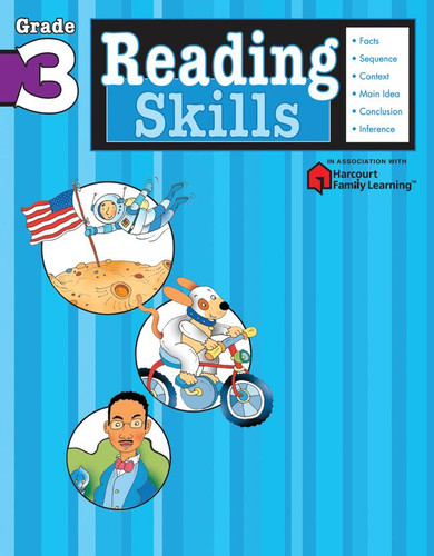 Reading Skills: Grade 3 (Flash Kids Harcourt Family Learning) (Flash Kids Harcourt Family Learning) book cover by 