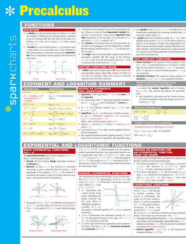 Precalculus SparkCharts (SparkCharts #56) book cover by SparkNotes